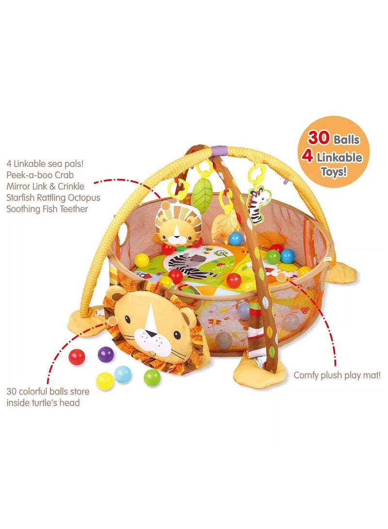 أسيف سجادة لعب الأطفال مع ألعاب حسية لمراحل النمو، مركز أنشطة سميك وكبير للأطفال من حديثي الولادة إلى الأطفال الصغار - Image 3