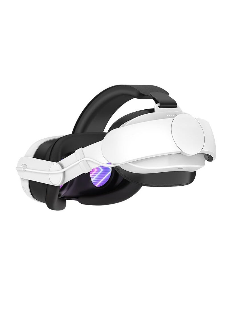 حزام رأس يعمل بالبطارية متوافق مع Meta Quest 3، حزام Elite بديل بسعة 6000 مللي أمبير في الساعة لتعزيز الراحة ووقت اللعب، حزام رأس قابل للتعديل مع ملحقات الواقع الافتراضي التي تعمل بالبطارية لـ Meta/Oculus Quest 3 - Image 1