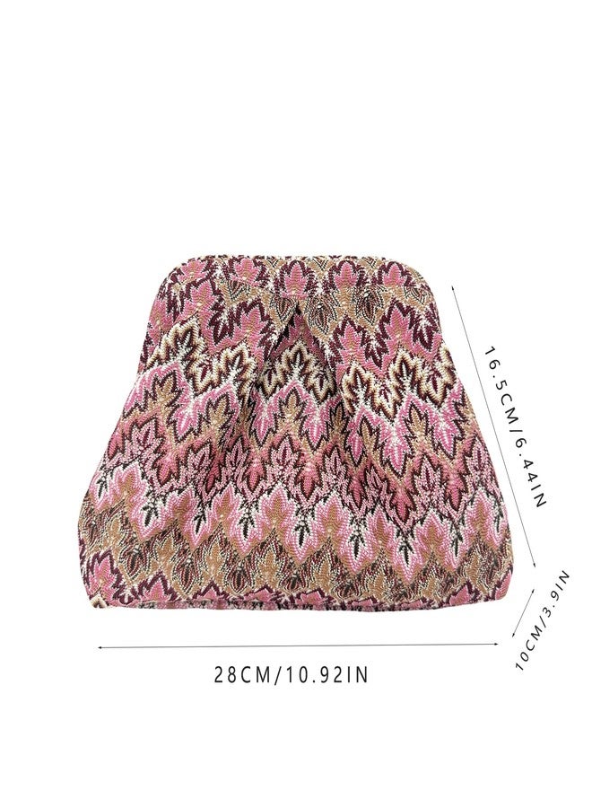ENBEI pink evening bag Clutch Purse for Women Metal Frame Closure Handmade bag for Wedding, Party Ideal Gift for women - Image 5