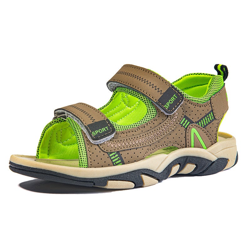 Children'S Sandals Non-Slip Soft Bottom Boys Beach Shoes Big Kids Boys Open Toe Outdoor Sandals - Image 1