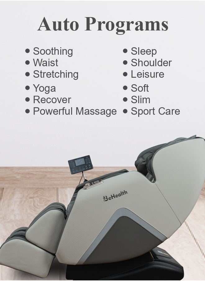 BeHealth - UltraSense 3D Massage Chair | Super Long SL-Track | 2 Zero Gravity Position | 12 Automatic Massage Programs | Heating Therapy | Foot Rollers - Image 1