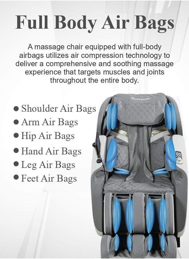 BeHealth - UltraSense 3D Massage Chair | Super Long SL-Track | 2 Zero Gravity Position | 12 Automatic Massage Programs | Heating Therapy | Foot Rollers - Image 1