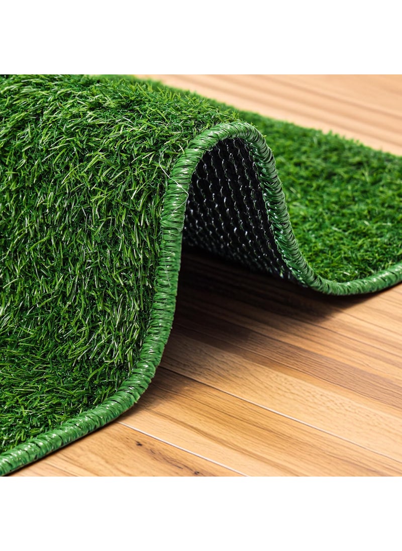 Status Contract Status Contract Braided Artificial Grass Mat, Floor Mat, Door mat Natural Green - Doormat (12 X 18)  - Image 3