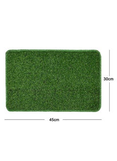 Status Contract Status Contract Braided Artificial Grass Mat, Floor Mat, Door mat Natural Green - Doormat (12 X 18)  - Image 2