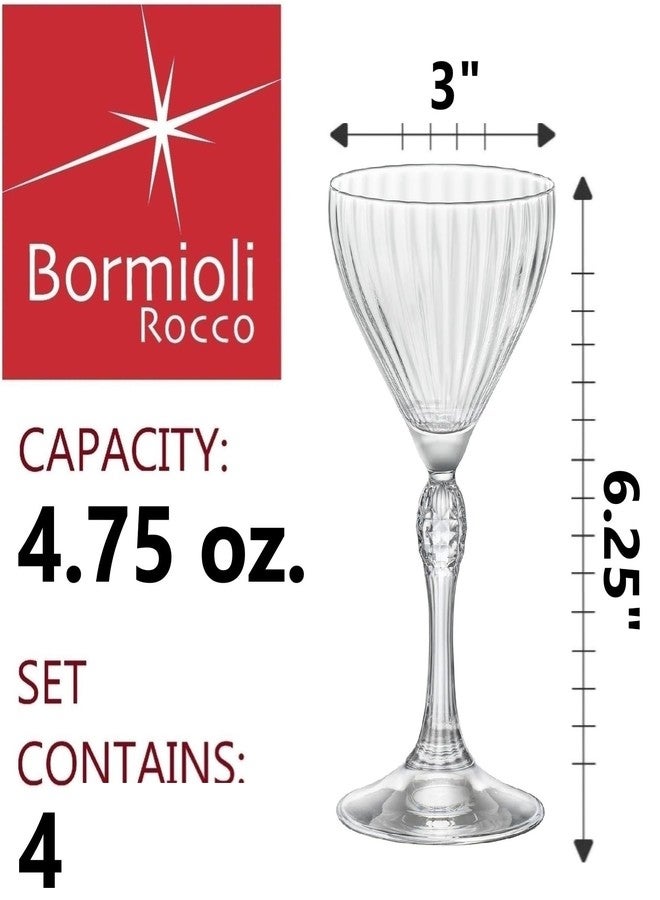 بروميولي روكو مجموعة من 4 أكواب مارتيني شفافة من طراز بورميولي روكو أمريكا '20s، سعة 4.75 أونصة، بتصميم نيك ونورا. - Image 2