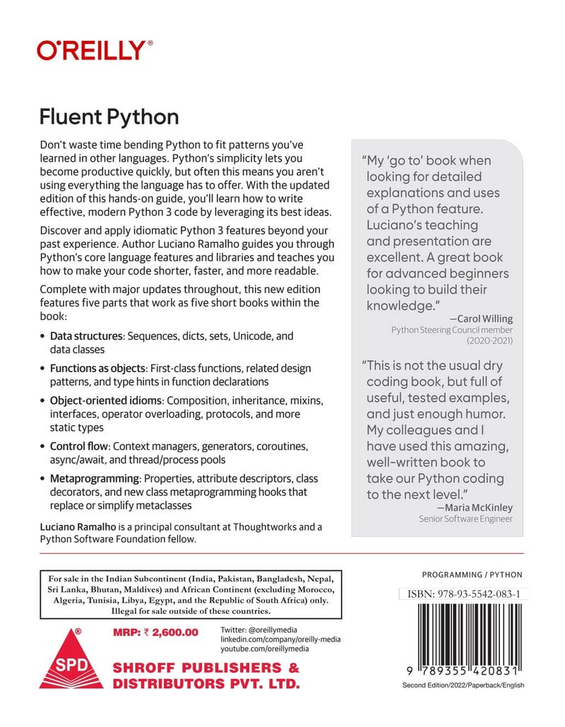 Fluent Python: Clear, Concise, and Effective Programming, Second Edition (Grayscale Indian Edition) - Image 2