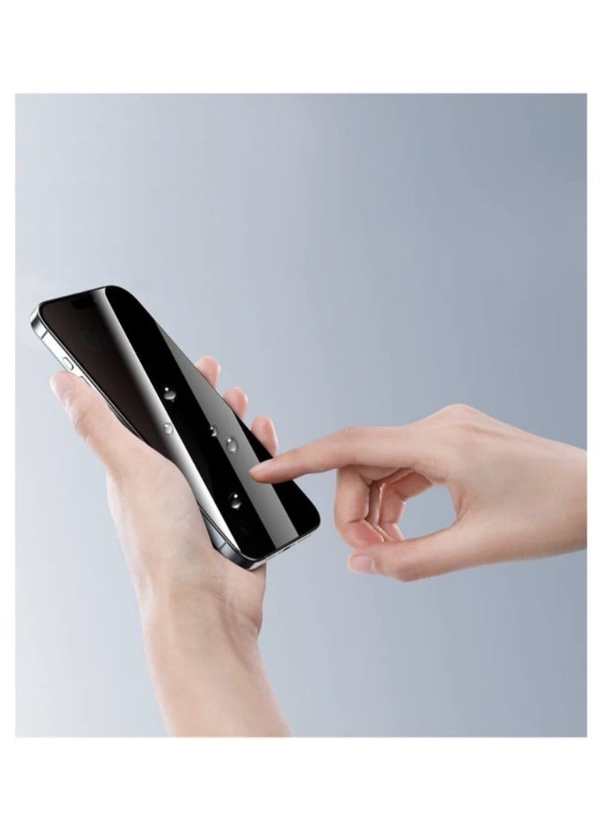 High quality anti-fingerprint privacy screen protector for iPhone 16 Pro - Image 2