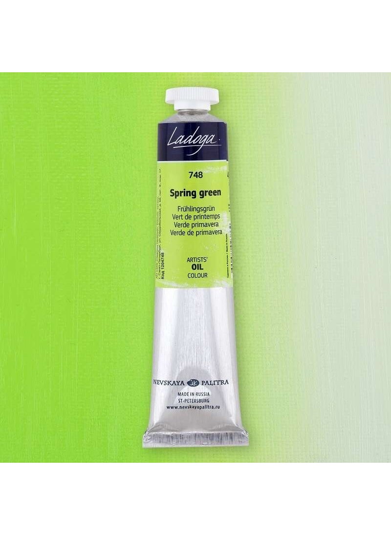 St. Petersburg - Ladoga Oil Paint 46 Ml. 748 Spring Green - Image 1