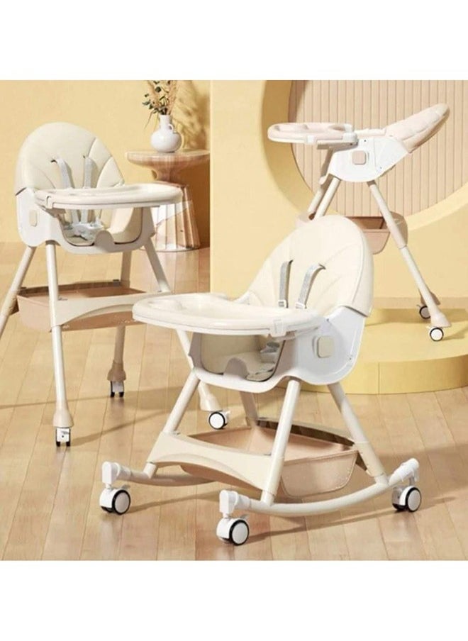 DEHKAH - 4 In 1 Reclining, Height Adjustable And Foldable Baby Dining Chair With Detachable Table - Image 1