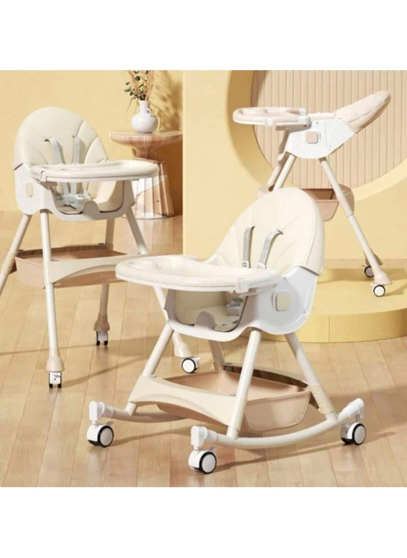 DEHKAH - 4 In 1 Reclining, Height Adjustable And Foldable Baby Dining Chair With Detachable Table - Image 1