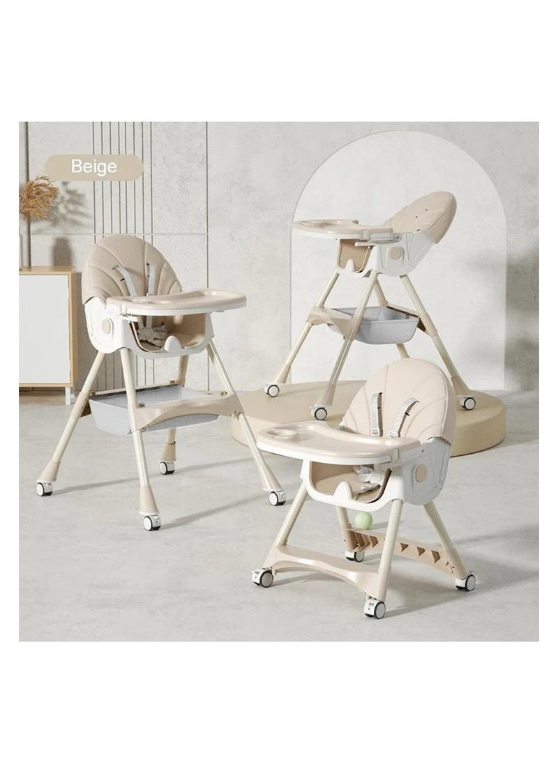 DEHKAH - 4 In 1 Reclining, Height Adjustable And Foldable Baby Dining Chair With Detachable Table - Image 1