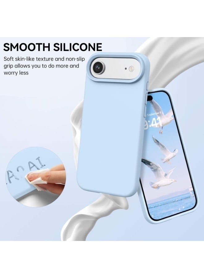 ELTRAZONE iPhone 17 Air Smooth Liquid Silicone Soft Cover | Shockproof Protective Case with Microfiber Lining | Slim Anti-Fingerprint Back Cover for iPhone 17 Air 6.5-Inch | Soft Touch Silicone Phone Case - Image 3