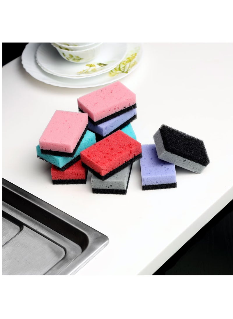 10Pcs Sponge Scrubber Non-Scratch Cleaning Scrub DC2011