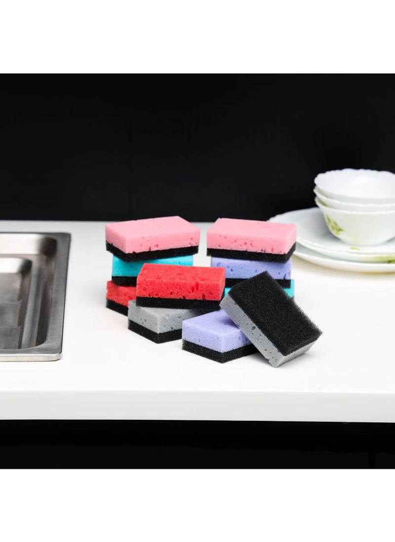 10Pcs Sponge Scrubber Non-Scratch Cleaning Scrub DC2011