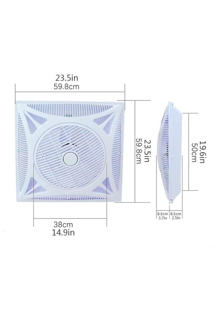 مودي مروحة سقف 60 × 60 بوصة 14 بوصة مع جهاز تحكم عن بعد (مع LED)  - Image 3