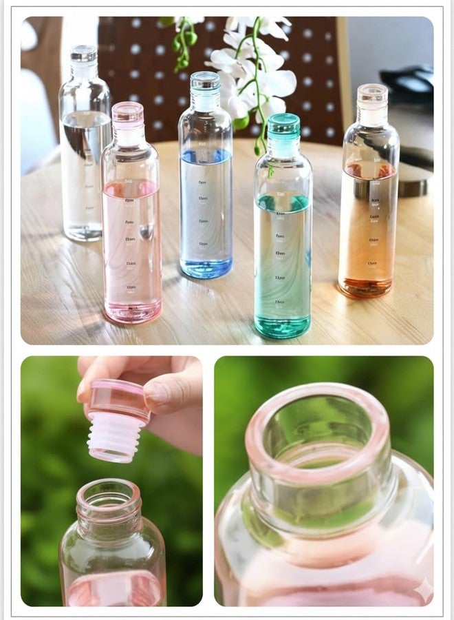 Bossberry Sonnet Water Bottle, Crystal Clear Plastic bottle, Spill Proof,Screw lid, 600ml and 1000ml set of 2 (600ml) - Image 4