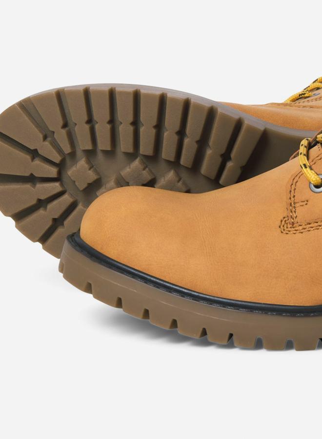 JACK & JONES Brown Lace-Up PU Nubuck Boots - Image 3