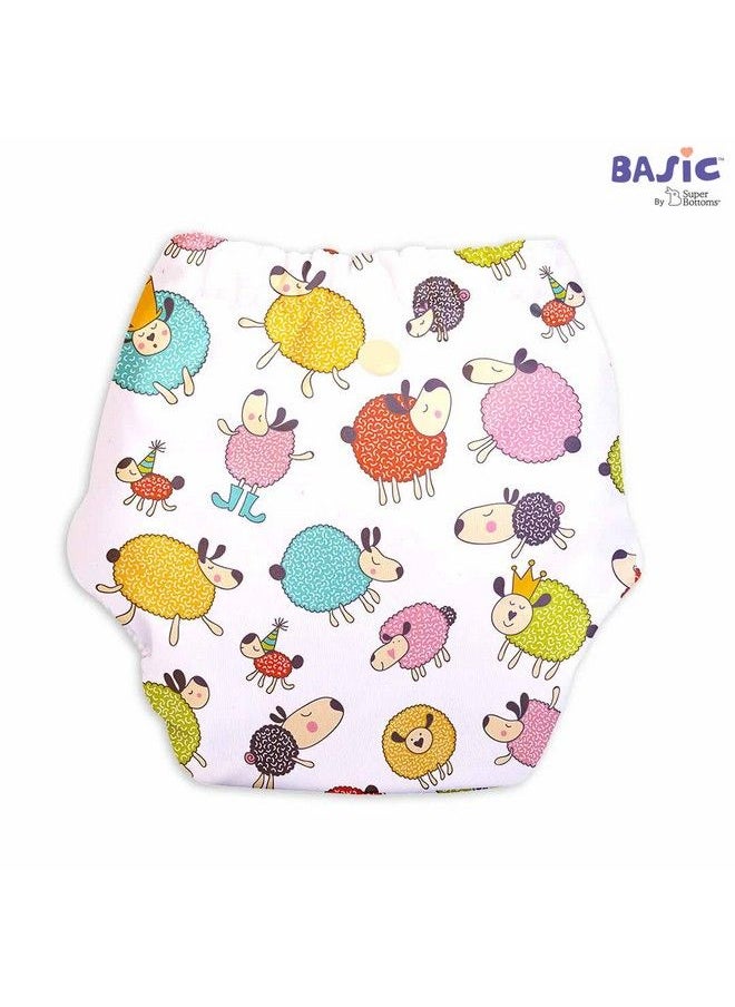 Superbottoms 5 Basic Reusable Cloth Diaper ; Freesize Washable Diapers For Baby 3 Months 3 Years ; Stay Dry & Lasts Up To 3Hrs ; Trim Fitting ; 5 Shells Only  - Image 5