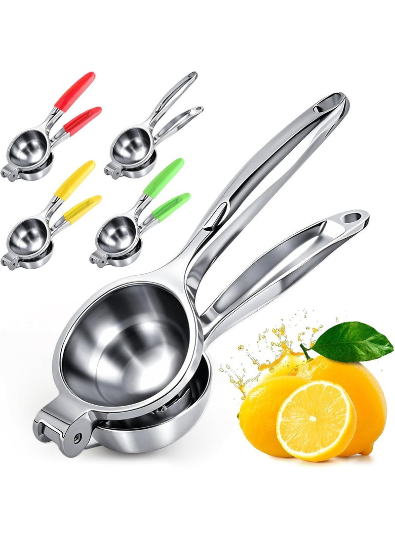 ليكسيس عصارة ليمون كبيرة، عصارة ليمون من الفولاذ المقاوم للصدأ، عصارة حمضيات يدوية شديدة التحمل، أدوات مطبخ، عصارة ليمون، أداة بار، عصارة ليمون يدوية معدنية سهلة التنظيف - Image 1