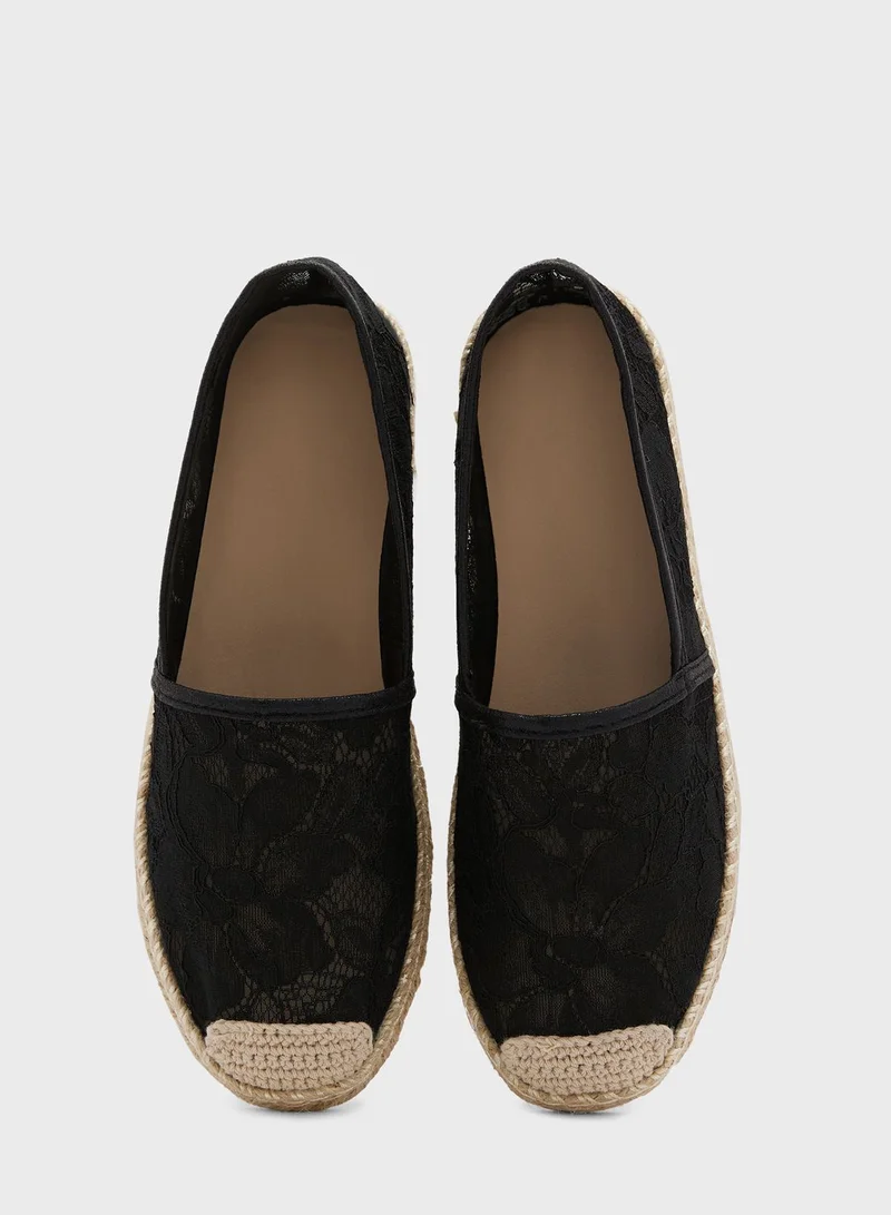 ELLA All Over Lace Espadrille