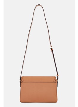 Michael Kors Women Brand Logo Shoulder Bags 21 H x 28 L x 8 W cm, Brown  - Image 3