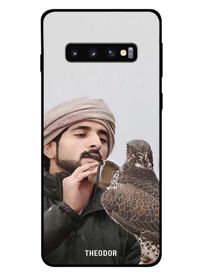 Theodor Protective Case Cover For Samsung Galaxy S10 Plus Sheikh Hamdan Loving His Eagle - Image 1