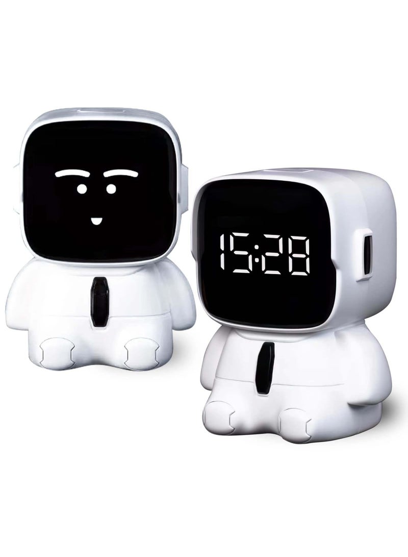 SYOSI Kids Digital Alarm Clock, UBC RechargeableLED Electronic Clock, 8 Levels of Volume Adjustment, 12/24H 5 Ringtones, Countdown Timer, Birthday Present for Kids, Teens, Girls(Astronaut) - Image 1