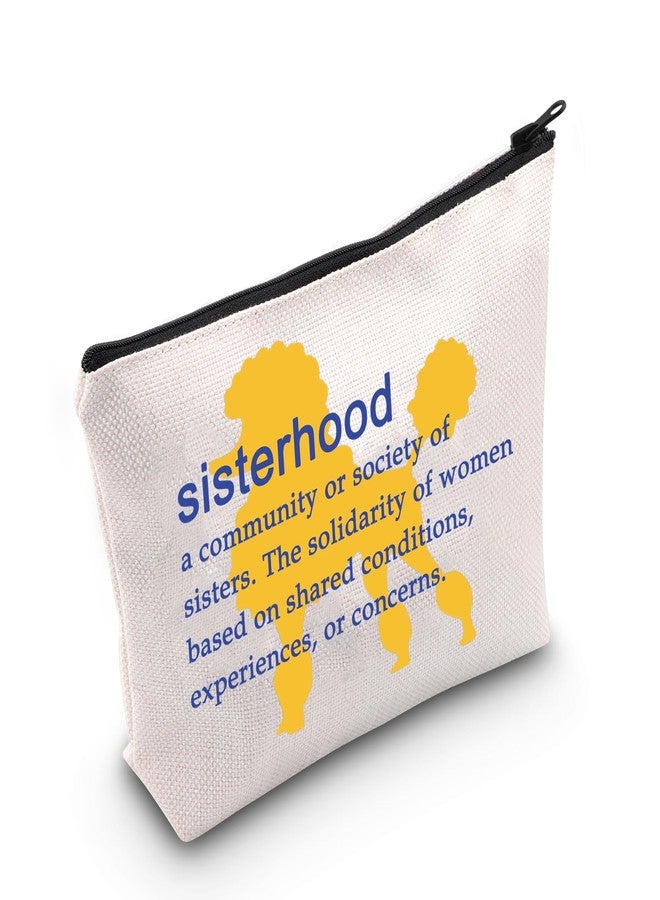 MEIKIUP Sorority Makeup Bag Gift Sorority Paraphernalia Gift Sorority Sister Travel Toiletry Bag (sisterhood bag) - Image 1
