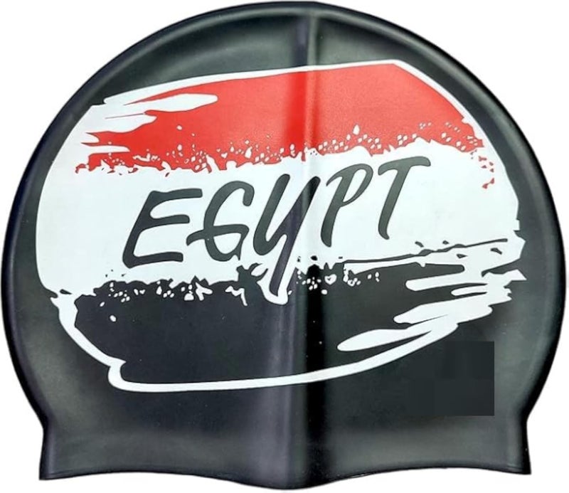 Waterproof Silicone Egypt Flag Swimming Cap