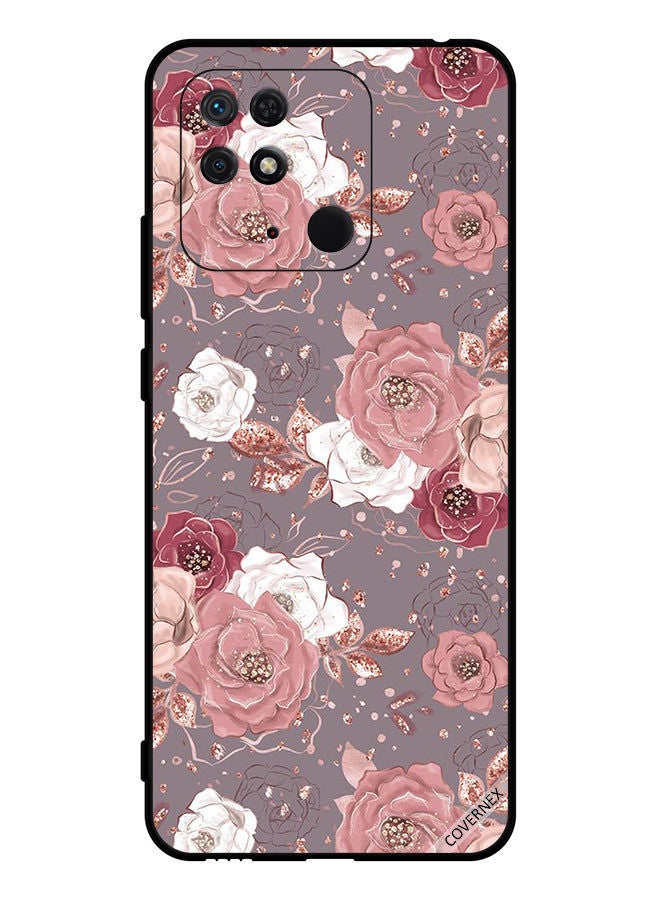 Covernex Protective Case Cover For Xiaomi Redmi 10C Floral Patterns - Image 1