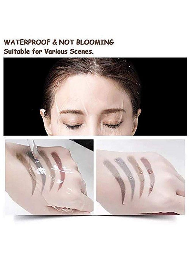 QUEMISS Eyebrow Pen Microblading 4 Fork Tip Eyebrow Pencil Creates Lasting MakeUp Professional Natural Brow Pen Cover Sparse Areas Daily Waterproof 3D Brow Pencil (04#Gray Brown) - Image 3