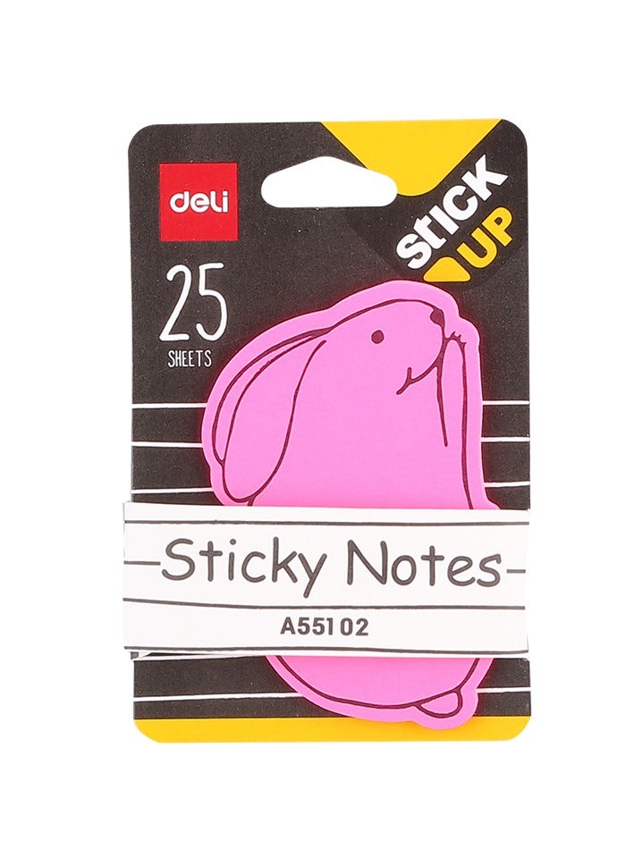 Deli 25-Sheet Animal Shaped Sticky Notes - Image 1