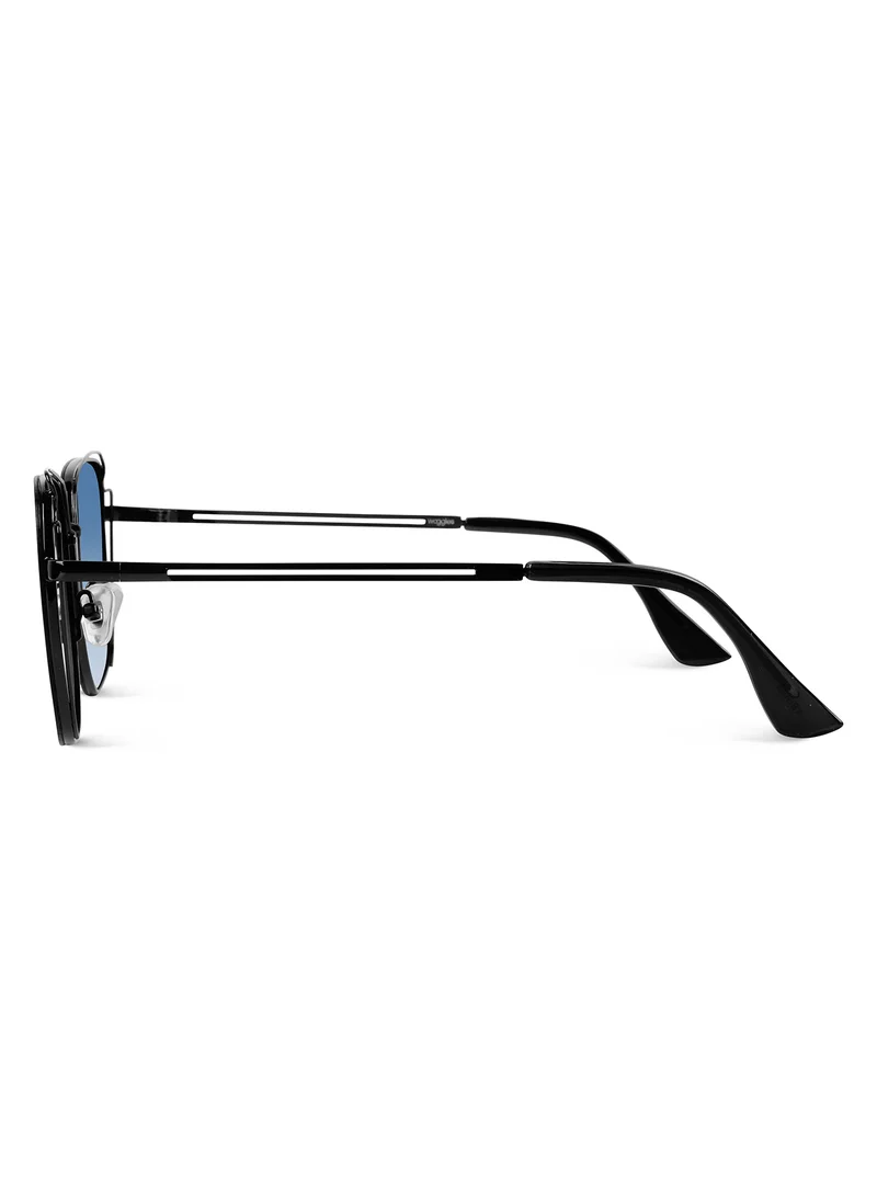 Woggles  Latest & Stylish UV Protected BlueX Black Square Sunglasses for Men & Women  | Best Price UAE