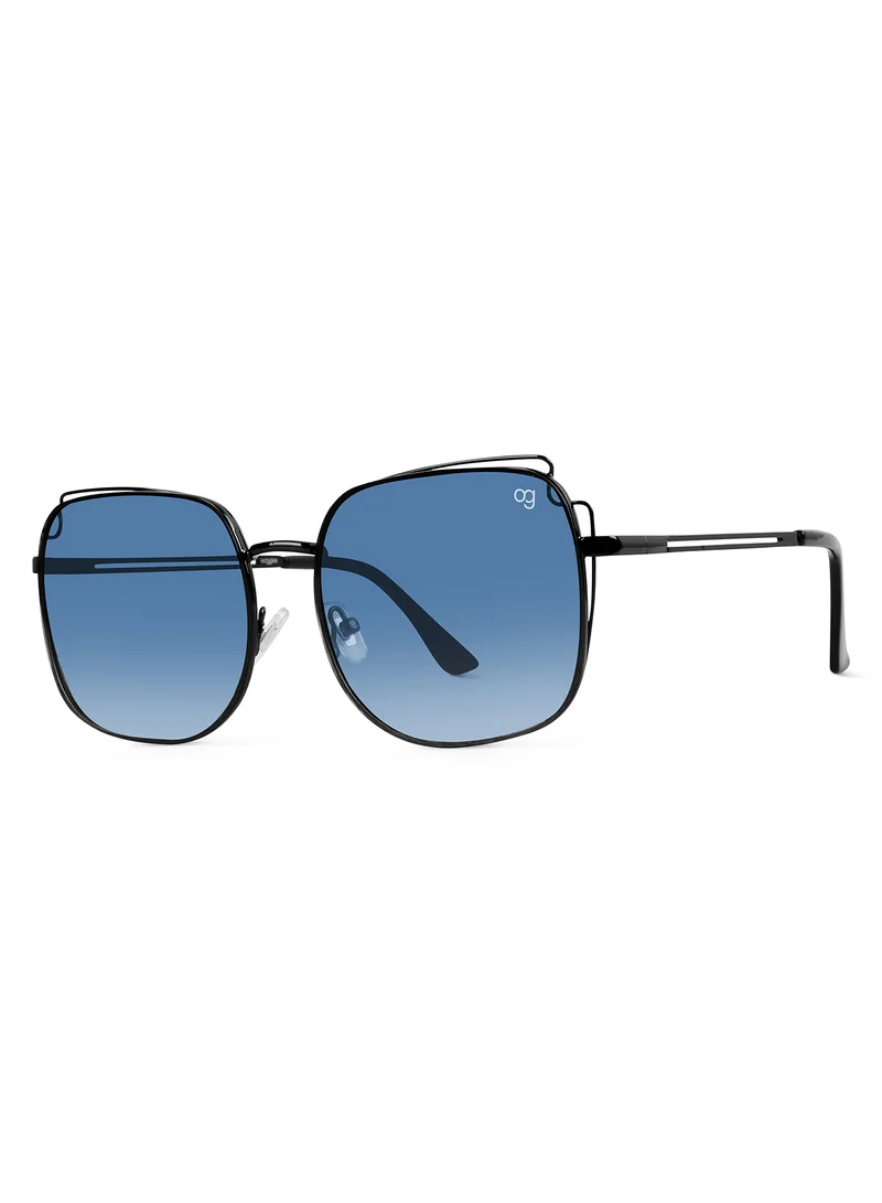 Woggles  Latest & Stylish UV Protected BlueX Black Square Sunglasses for Men & Women  | Best Price UAE