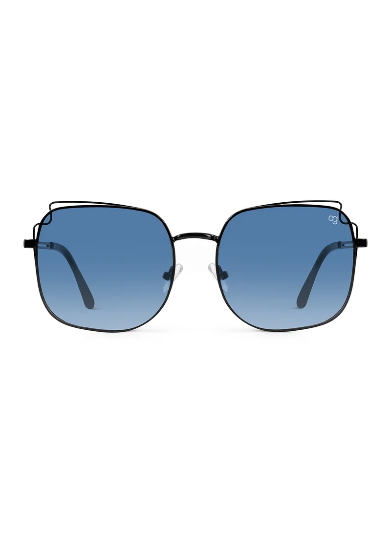 Woggles  Latest & Stylish UV Protected BlueX Black Square Sunglasses for Men & Women  | Best Price UAE