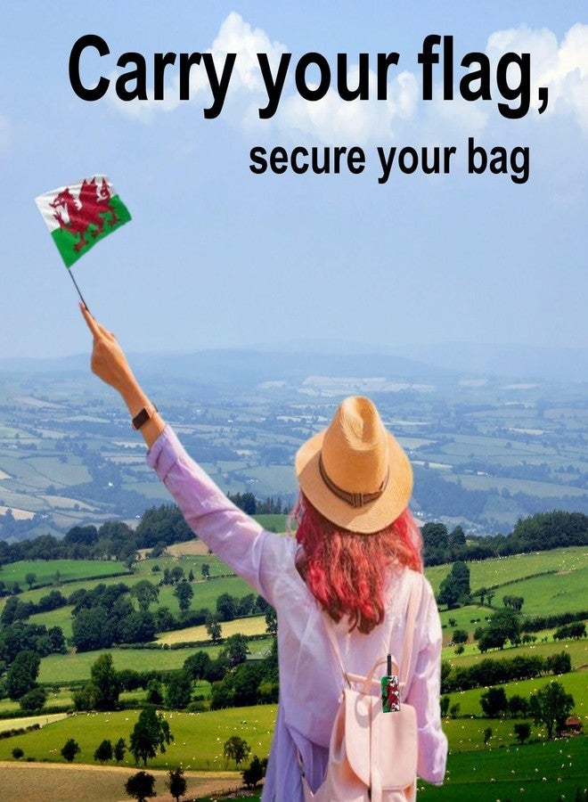 tag8 Bag Security Luggage Tags, 2 Pcs Wales Flag Bag Tags with Airport Tracer Code, Suitcase Luggage Tags Travel Suitcase Baggage Handbag Tag | Stop Losing, Start Tagging - Image 3