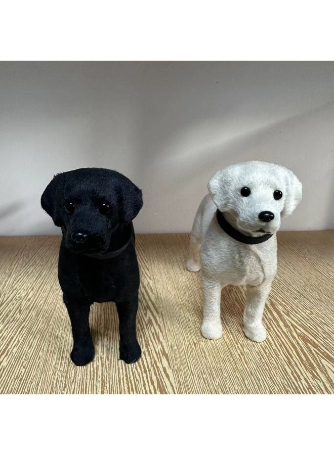 14cm Height, Black Labrador Dog Realistic Model Ornament, Lifelike Creative Desktop Decoration, Suitable as a Memorial for Pet Lovers, Home Decor Ornament, or Birthday Creative Gift - Image 2