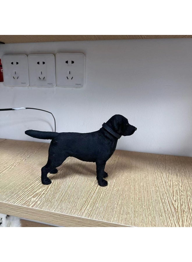 14cm Height, Black Labrador Dog Realistic Model Ornament, Lifelike Creative Desktop Decoration, Suitable as a Memorial for Pet Lovers, Home Decor Ornament, or Birthday Creative Gift - Image 3