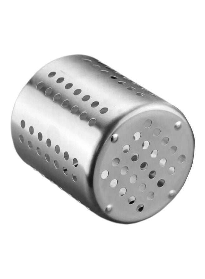 NIBEMINENT Cutlery Utensil Container Silver - Image 1