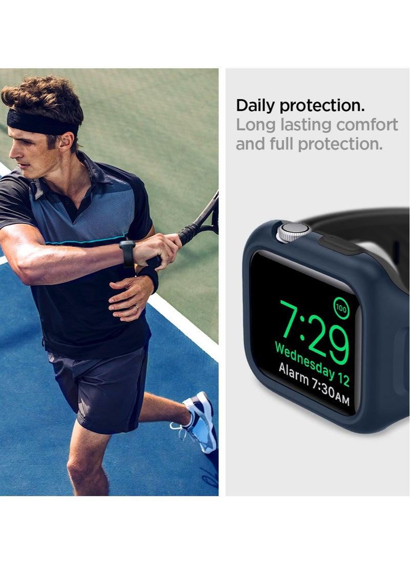 Spigen Liquid Air Pro Case with Band for Apple Watch 44mm Series 6/SE/5/4 - Blue  - Image 4
