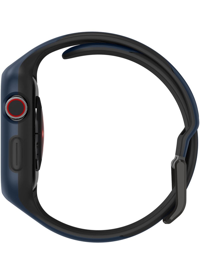 Liquid Air Pro Case with Band for Apple Watch 44mm Series 6/SE/5/4 - Blue