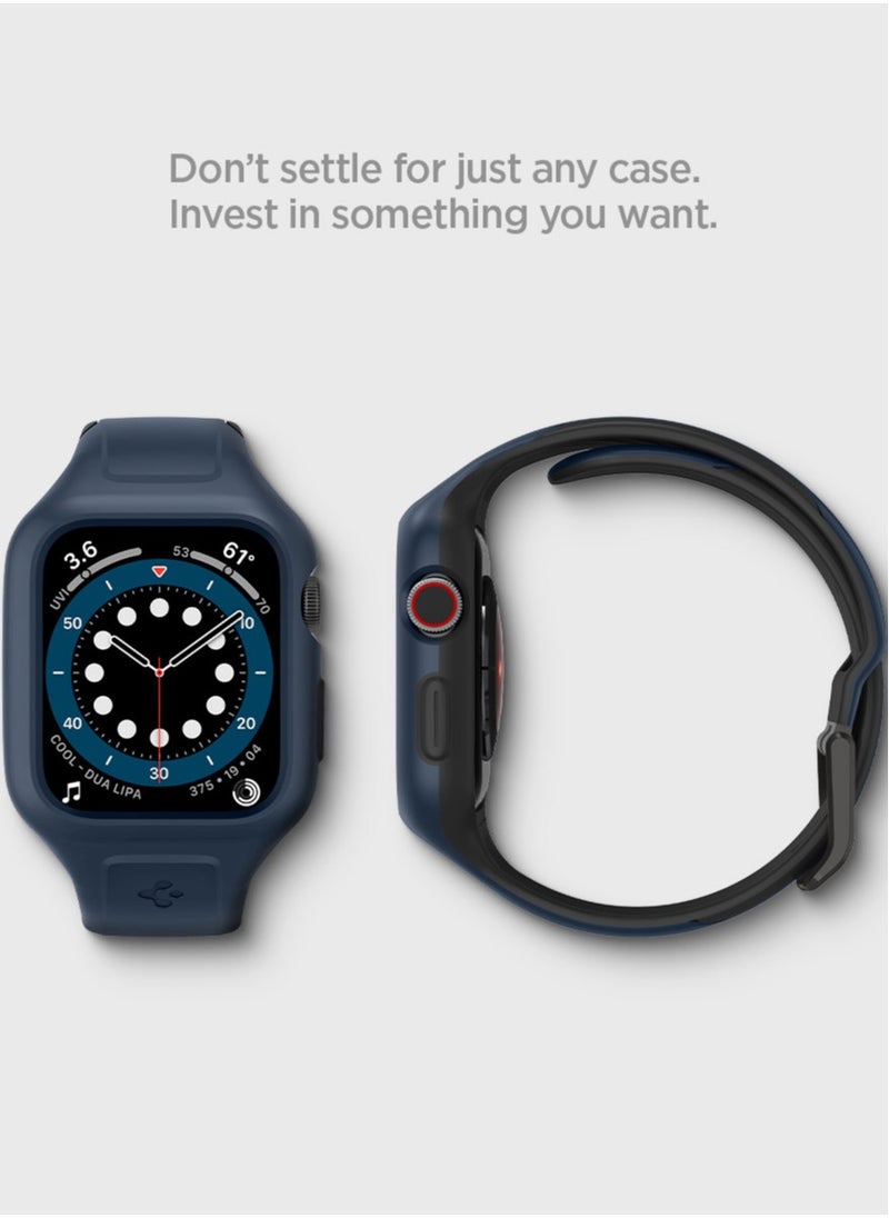 Liquid Air Pro Case with Band for Apple Watch 44mm Series 6/SE/5/4 - Blue