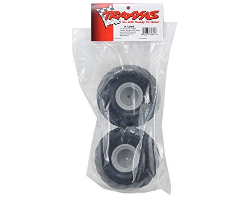 Traxxas 7265 DualProfile 15 outer 22 inner Monster Truck Tires PreGlued on Grey Wheels pair - Image 5