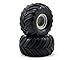 Traxxas 7265 DualProfile 15 outer 22 inner Monster Truck Tires PreGlued on Grey Wheels pair - Image 2