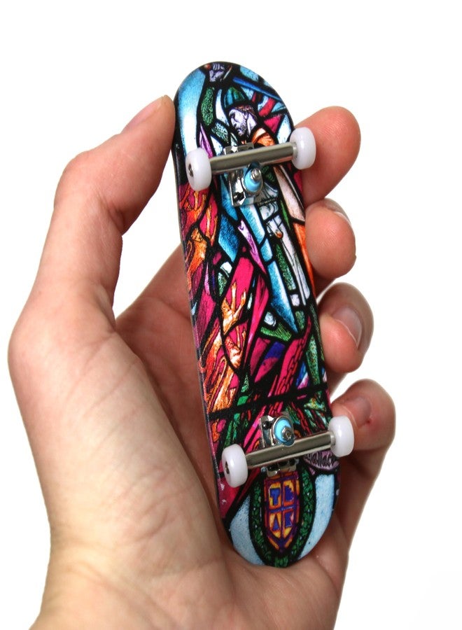 Teak Tuning Heat Transfer Graphic 34mm Fingerboard Complete - Wallace Stained Glass Edition - Image 2
