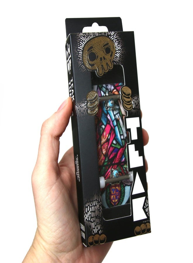 Teak Tuning Heat Transfer Graphic 34mm Fingerboard Complete - Wallace Stained Glass Edition - Image 3