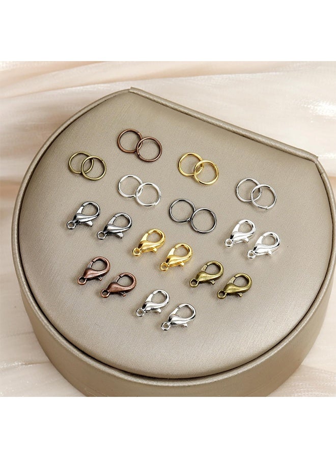 غنافوتو مجموعة من مشابك الكلاش ومشابك مفتوحة، 6 ألوان مشابك الكلاش لصناعة المجوهرات، سلاسل المفاتيح والأساور - Image 2