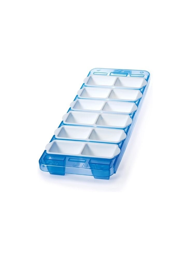 Plastic Ice Cube Tray with Lid – Blue - Image 1