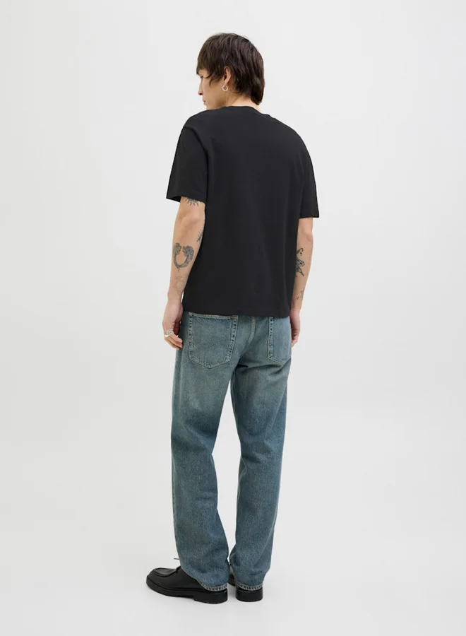 JACK & JONES Graphic Print Round Neck T-Shirt