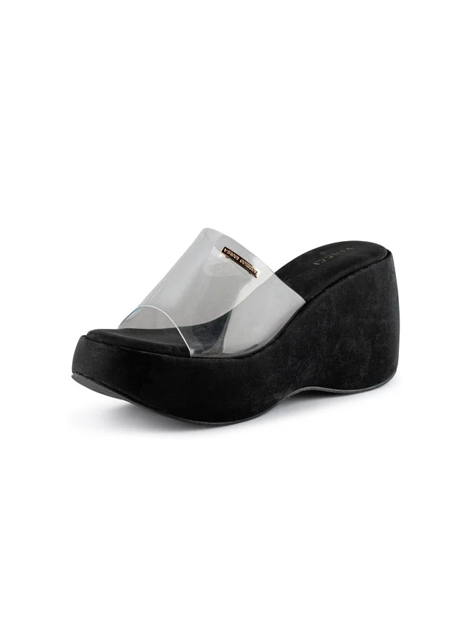 Vincci Women One Strap Wedge Sandals